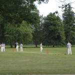 Clapham Common in London cricket in park