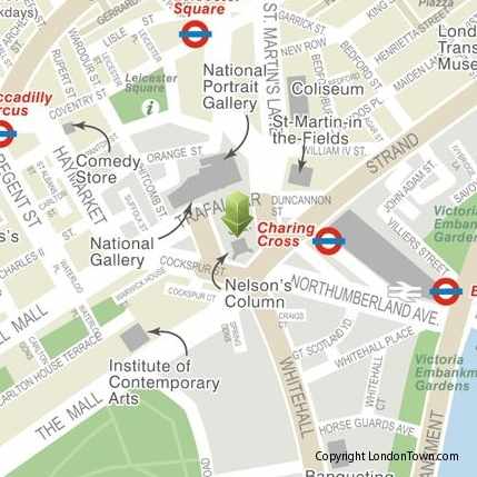 trafalgar square diwali london map