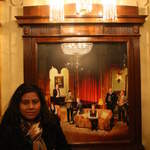 Shruti and portrait in St Martins theatre1
